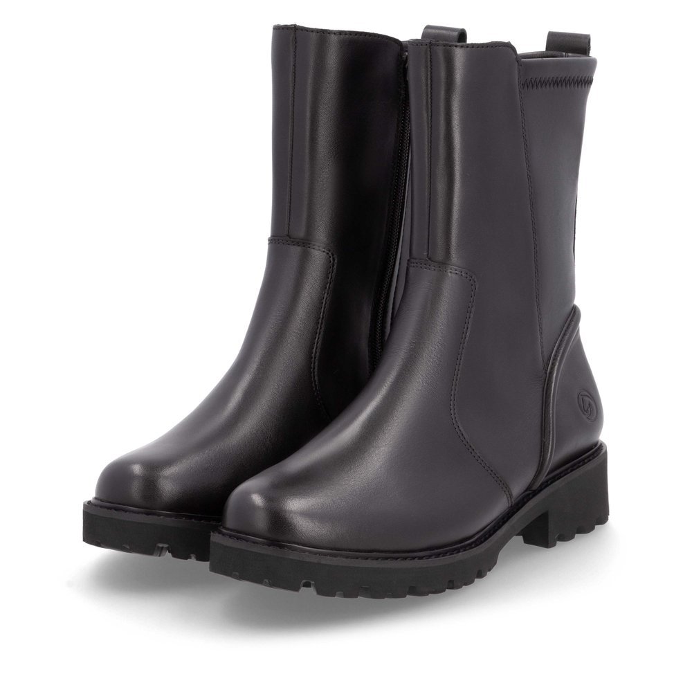 Remonte D8662-00 Anatomic Leather Ankle Boot Black Remonte D8662-00 Anatomic Leather Ankle Boot Black