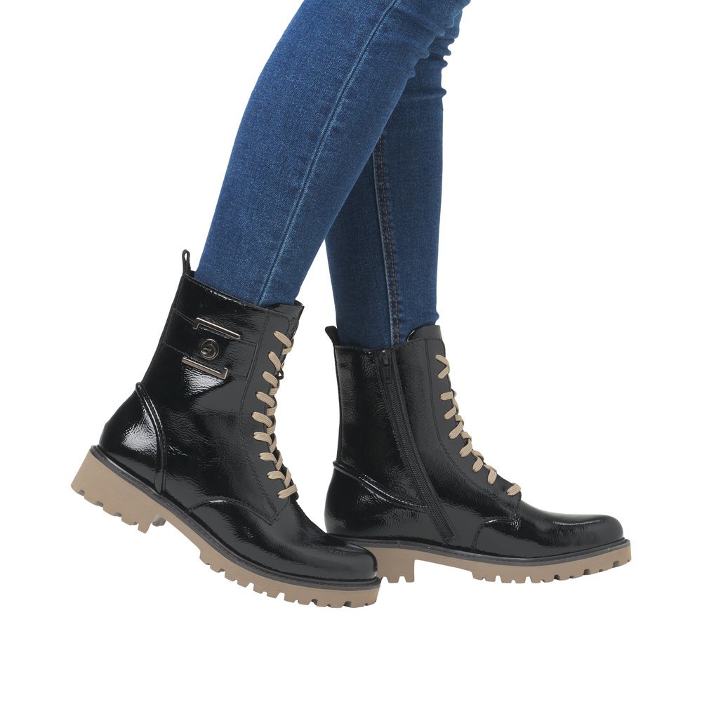 Remonte D8663-00 Anatomic Leather Ankle Boot Black Remonte D8663-00 Anatomic Leather Ankle Boot Black