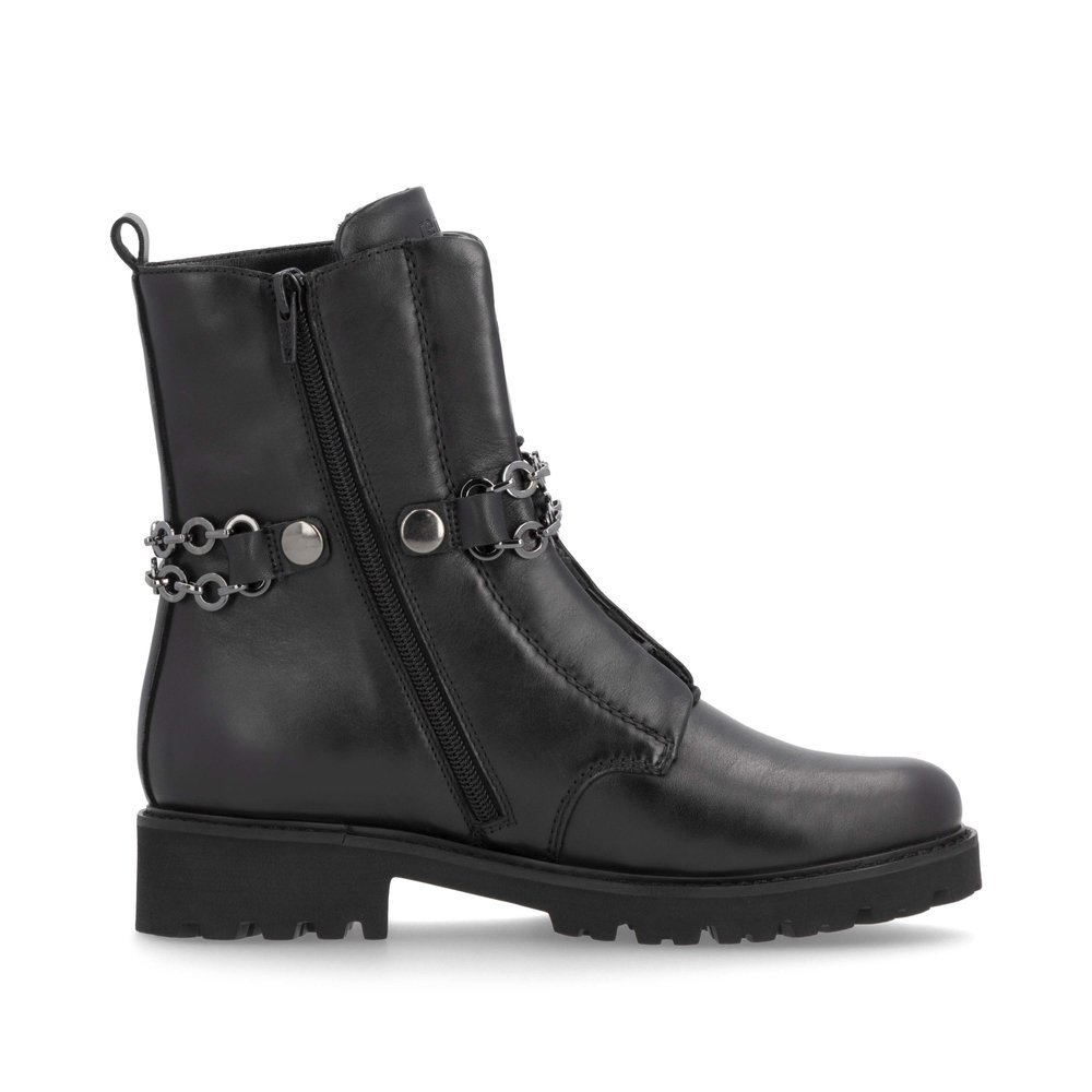 Remonte D8665-00 Anatomic Leather Ankle Boot Black Remonte D8665-00 Anatomic Leather Ankle Boot Black