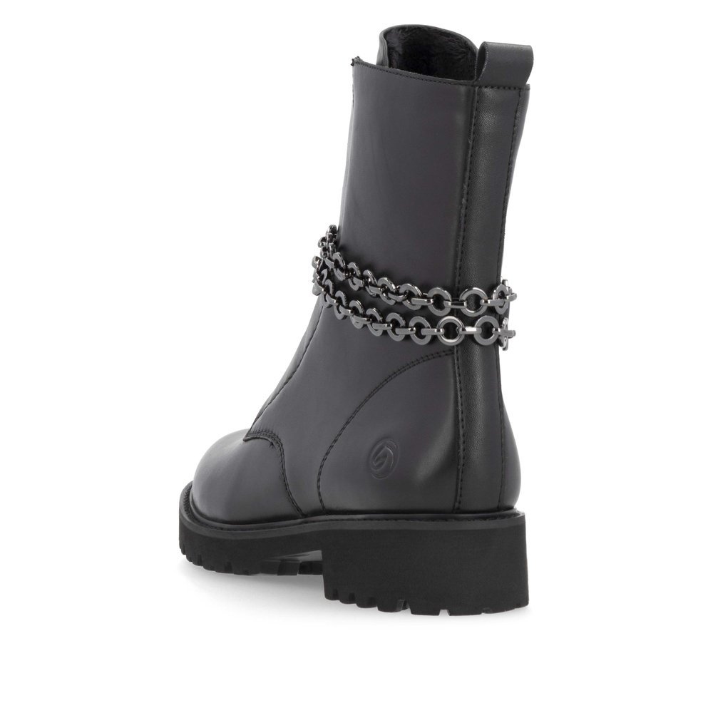Remonte D8665-00 Anatomic Leather Ankle Boot Black Remonte D8665-00 Anatomic Leather Ankle Boot Black