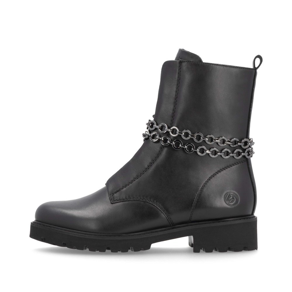 Remonte D8665-00 Anatomic Leather Ankle Boot Black Remonte D8665-00 Anatomic Leather Ankle Boot Black