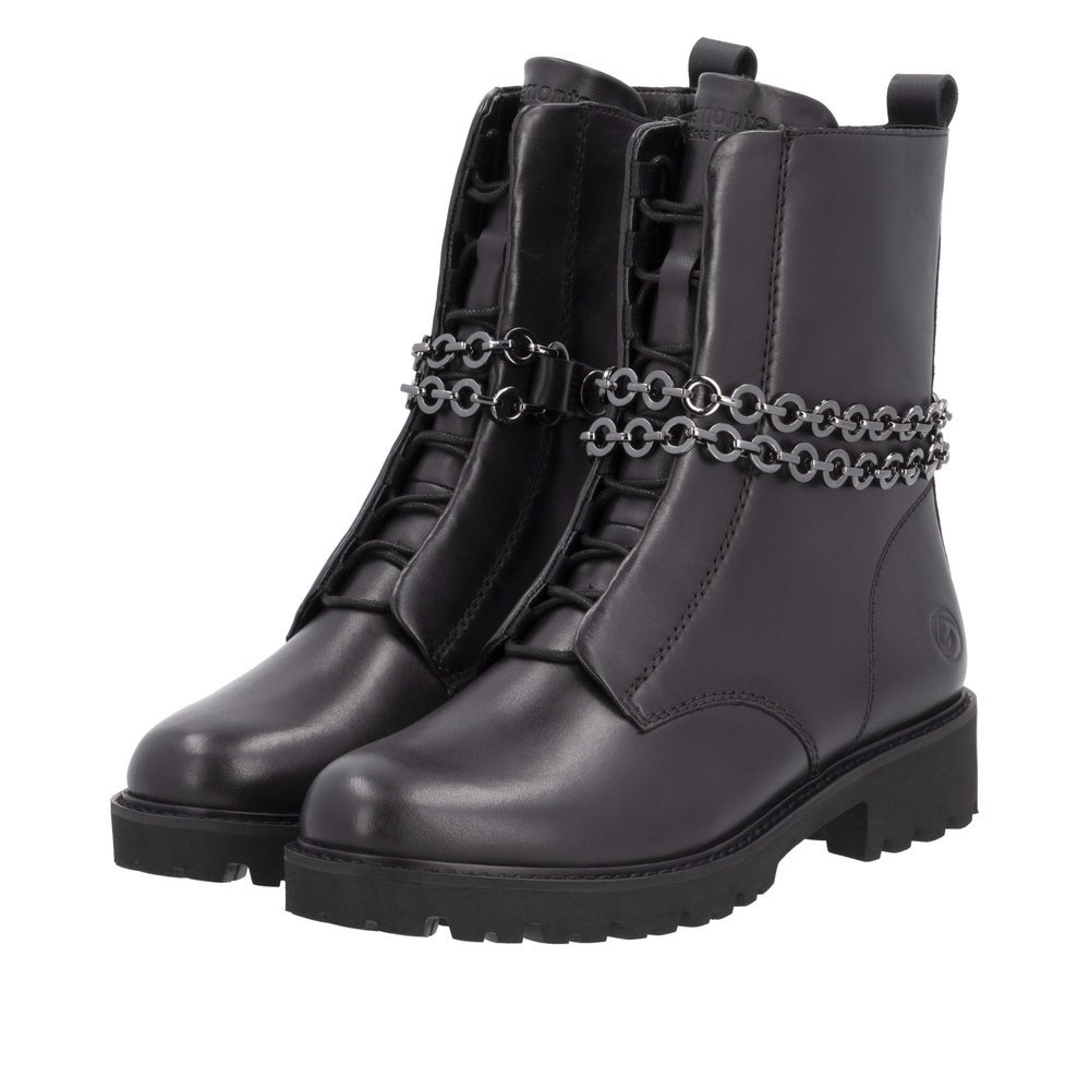 Remonte D8665-00 Anatomic Leather Ankle Boot Black Remonte D8665-00 Anatomic Leather Ankle Boot Black