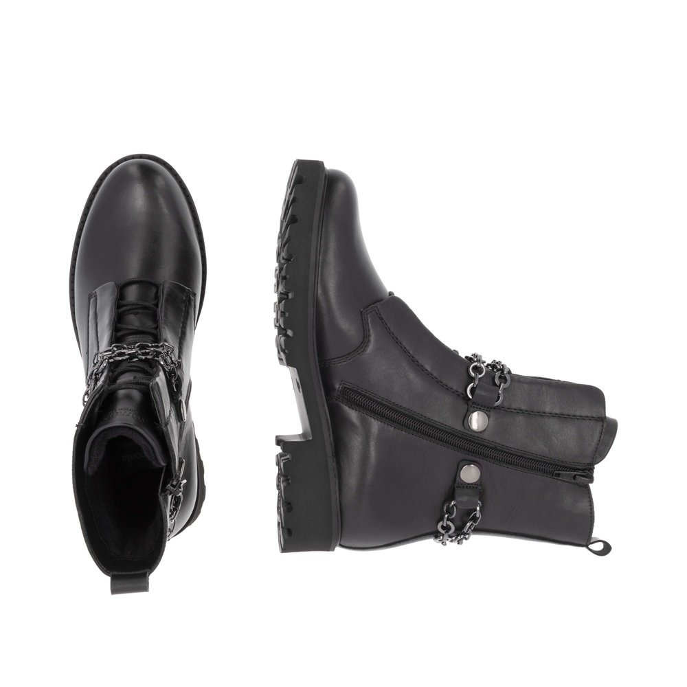 Remonte D8665-00 Anatomic Leather Ankle Boot Black Remonte D8665-00 Anatomic Leather Ankle Boot Black