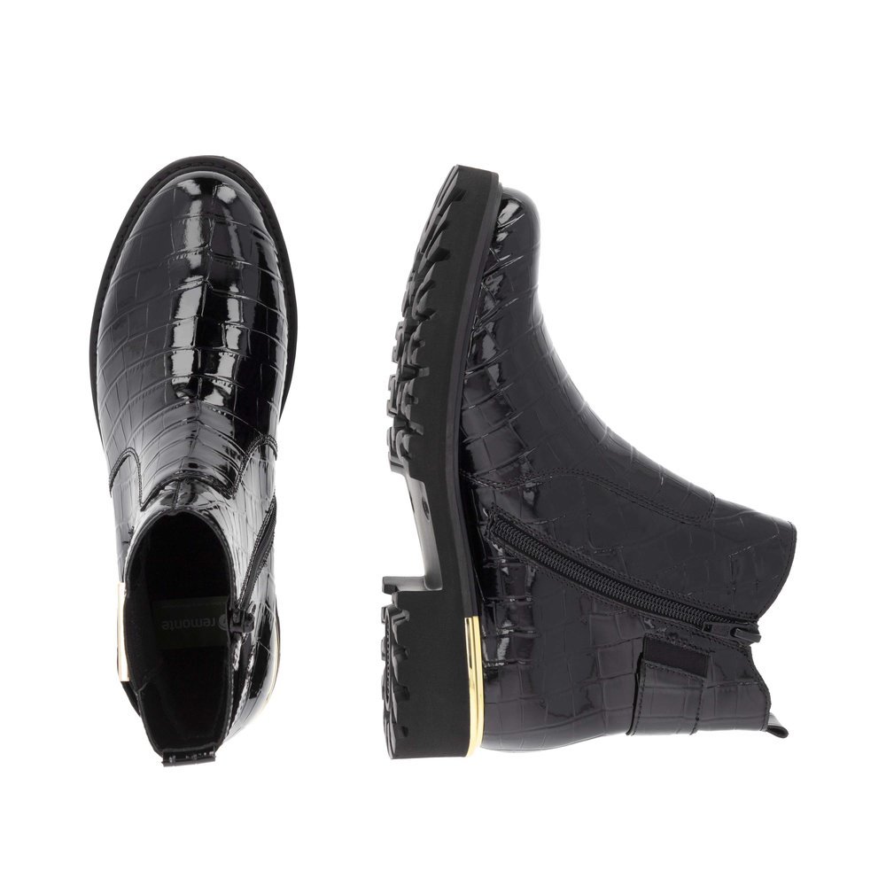 Remonte D8684-03 Anatomic Ankle Boot Black