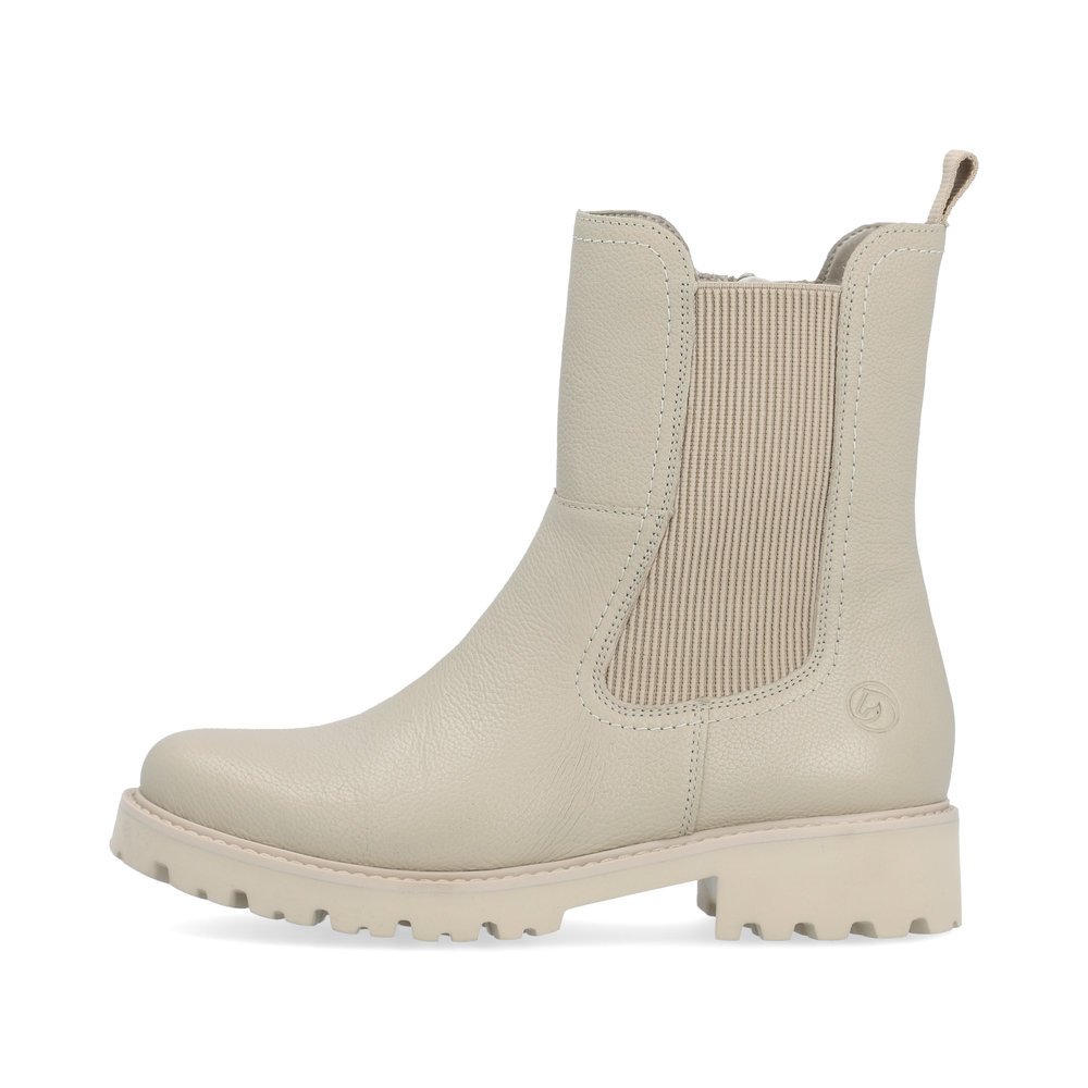 Remonte D8694-60 Anatomic Leather Ankle Boot Beige Remonte D8694-60 Anatomic Leather Ankle Boot Beige