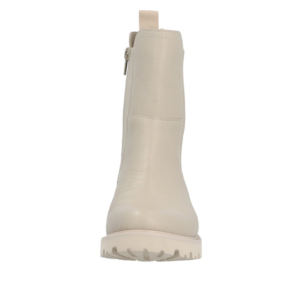 Remonte D8694-60 Anatomic Leather Ankle Boot Beige Remonte D8694-60 Anatomic Leather Ankle Boot Beige