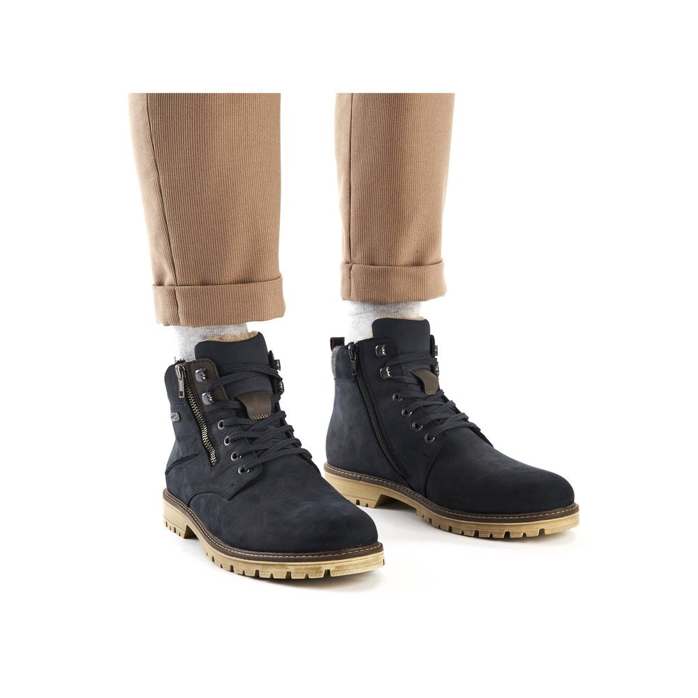 Rieker F3610-14 Leather Anatomic Boot Blue Rieker F3610-14 Leather Anatomic Boot Blue