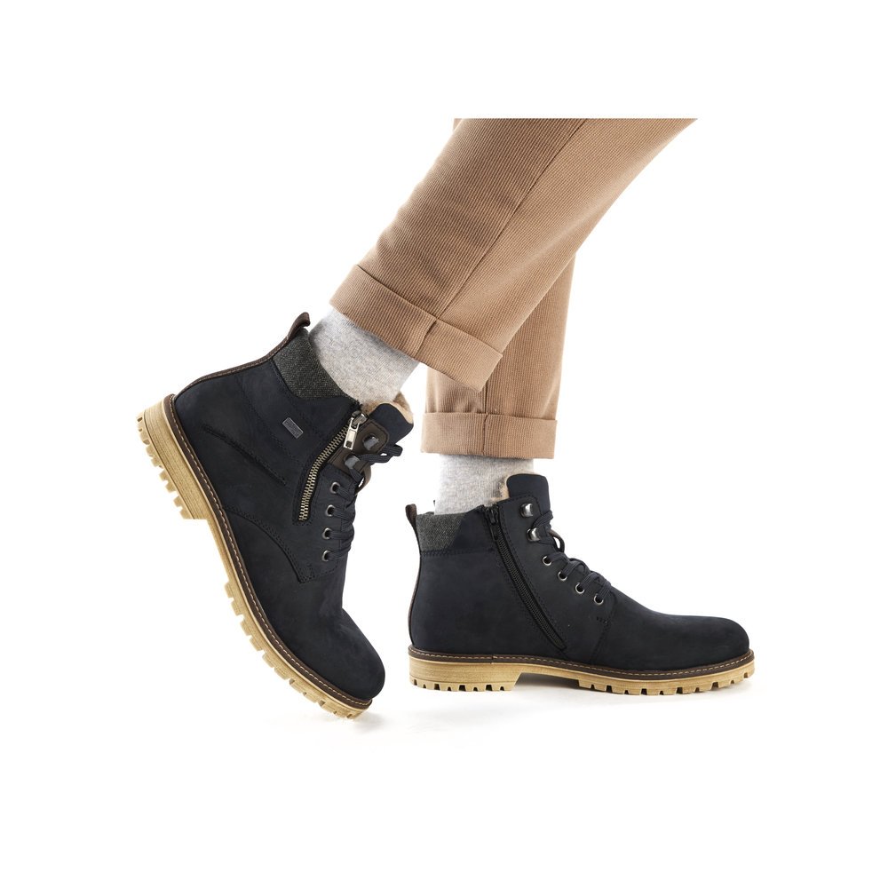 Rieker F3610-14 Leather Anatomic Boot Blue Rieker F3610-14 Leather Anatomic Boot Blue