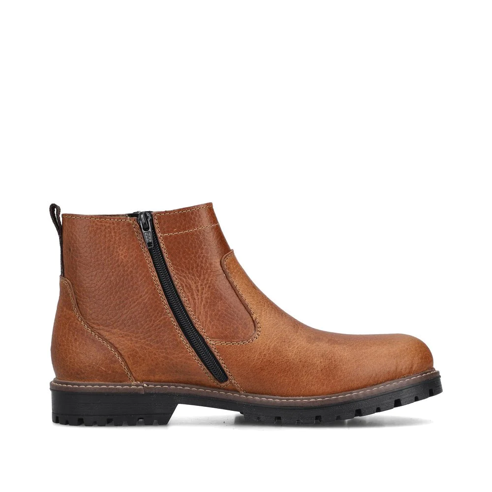 Rieker tan leather chelsea boots outlet