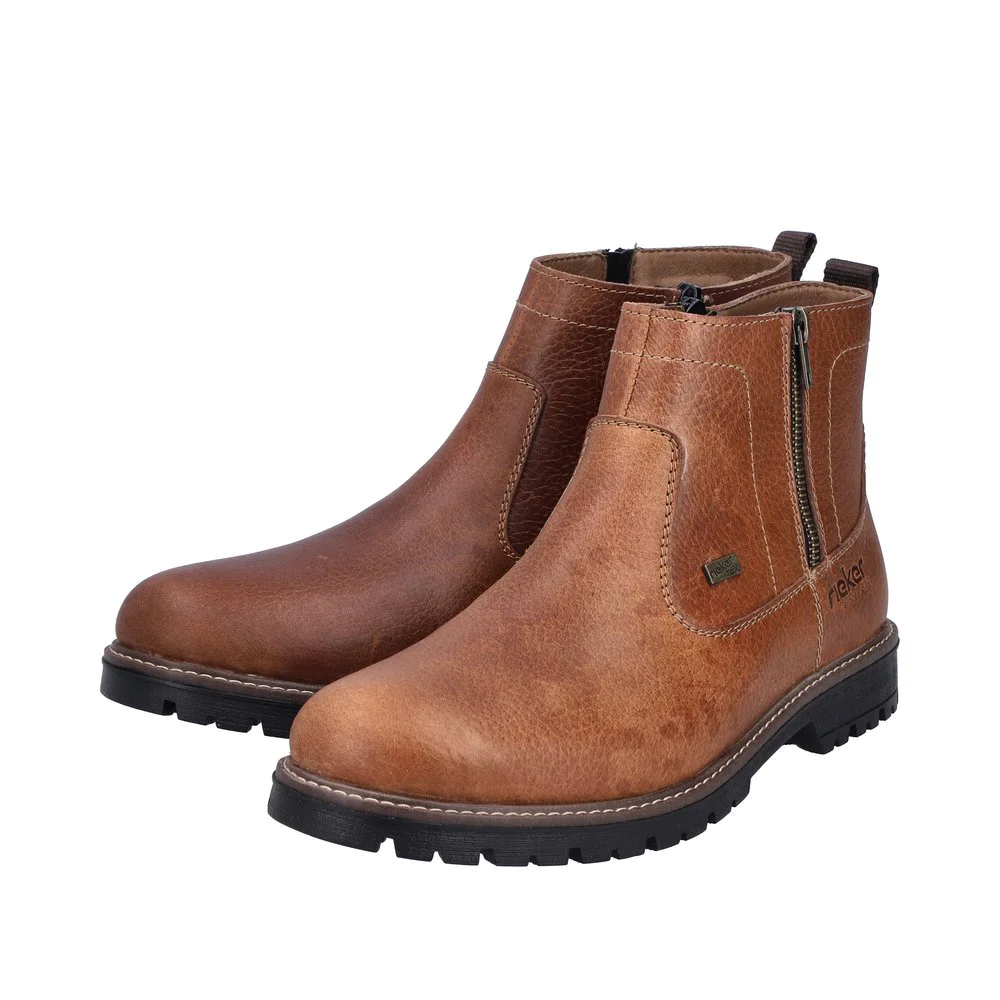 Rieker F3670 22 Leather Anatomic Boot Tan