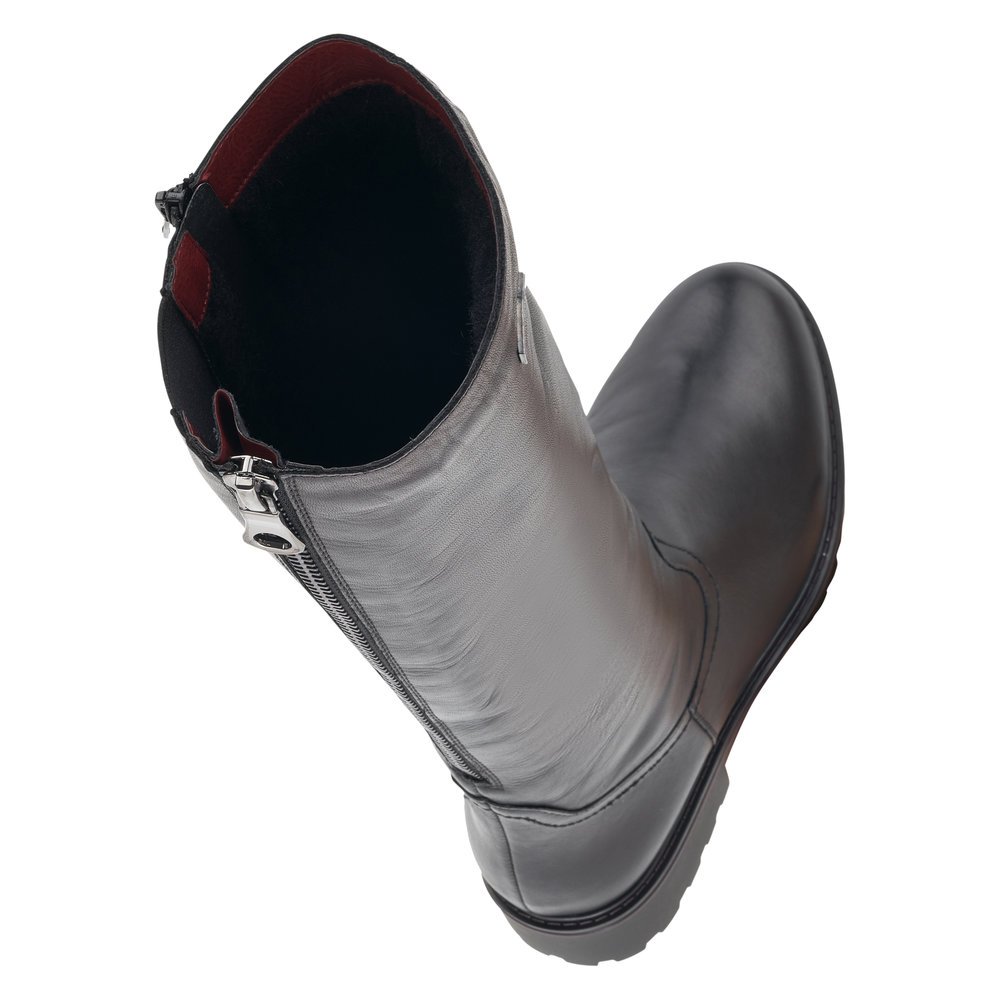 Remonte R6576-01 Anatomic Leather Boot Black Remonte R6576-01 Anatomic Leather Boot Black
