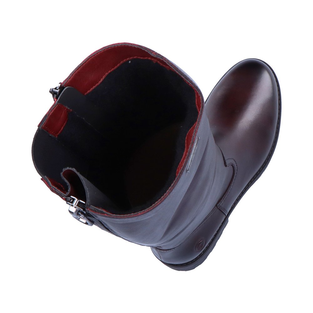 Remonte R6576-35 Anatomic Leather Boot Burgundy Remonte R6576-35 Anatomic Leather Boot Burgundy