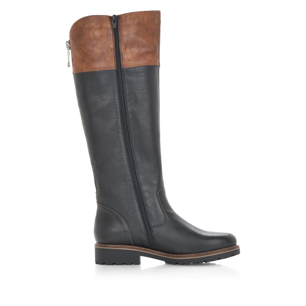 Remonte R6581-02 Anatomical Leather Boot Black Remonte R6581-02 Anatomical Leather Boot Black