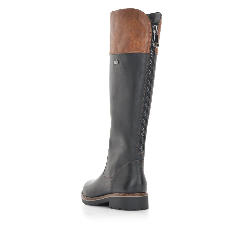 Remonte R6581-02 Anatomical Leather Boot Black Remonte R6581-02 Anatomical Leather Boot Black