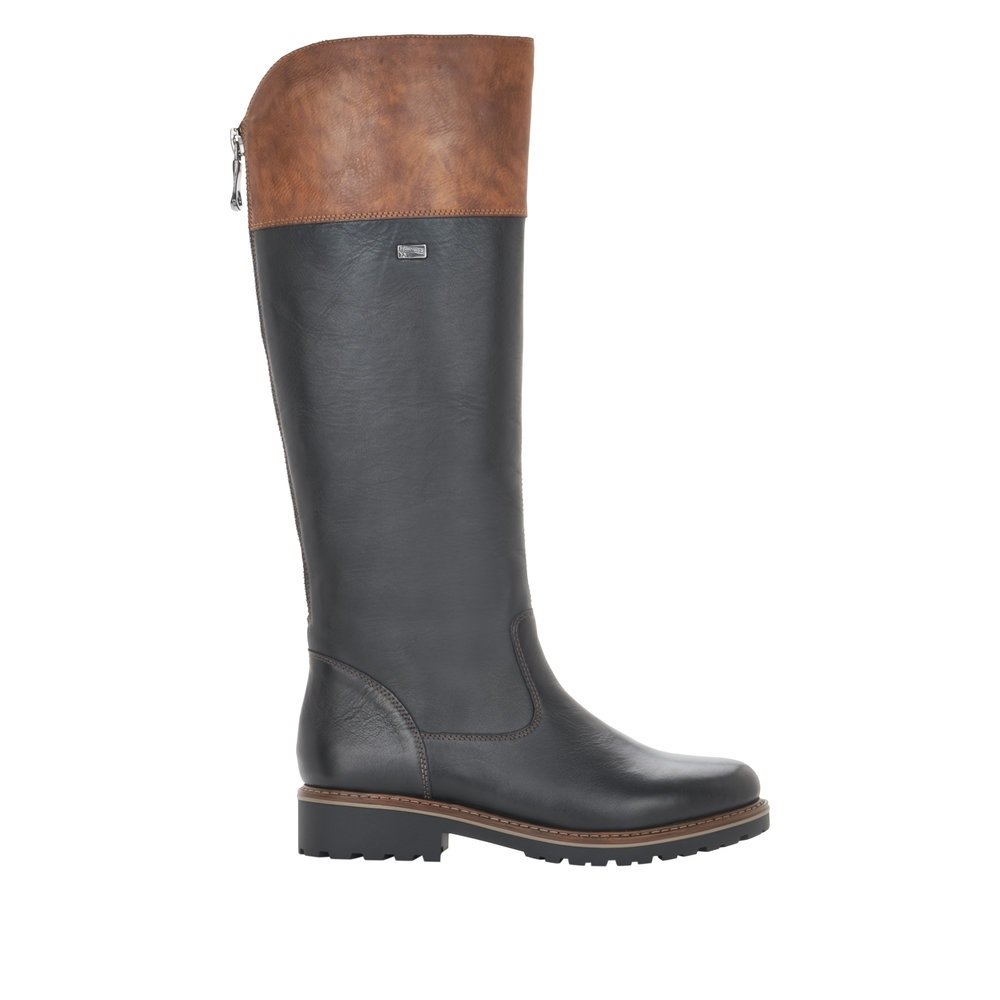 Remonte R6581-02 Anatomical Leather Boot Black Remonte R6581-02 Anatomical Leather Boot Black