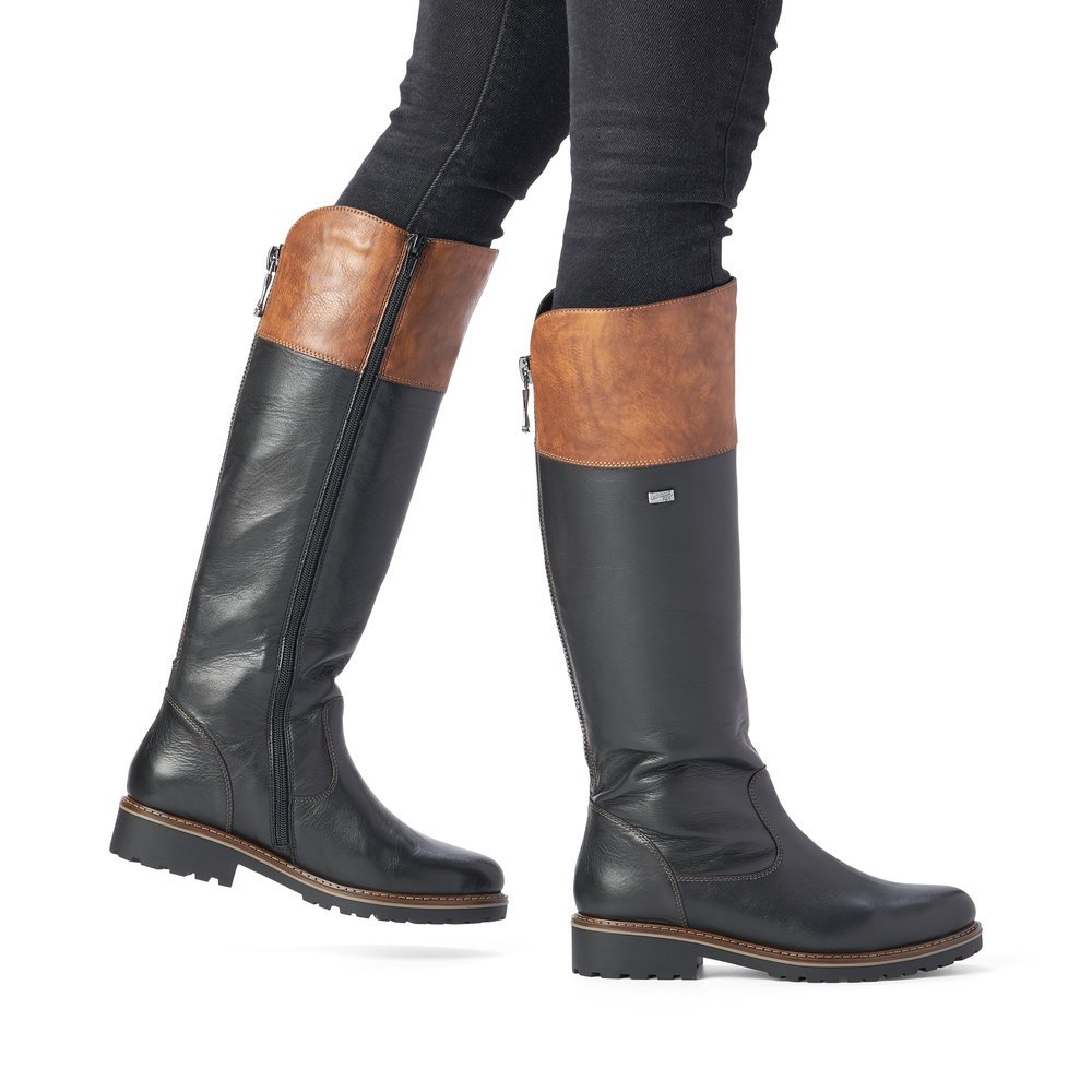 Remonte R6581-02 Anatomical Leather Boot Black Remonte R6581-02 Anatomical Leather Boot Black