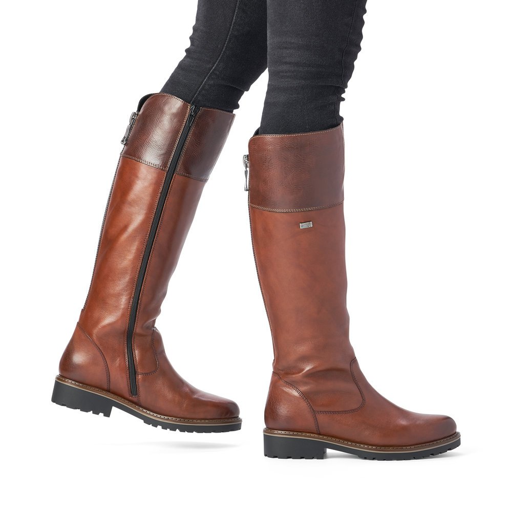 Remonte R6581-22 Anatomical Leather Boot Tan Remonte R6581-22 Anatomical Leather Boot Tan