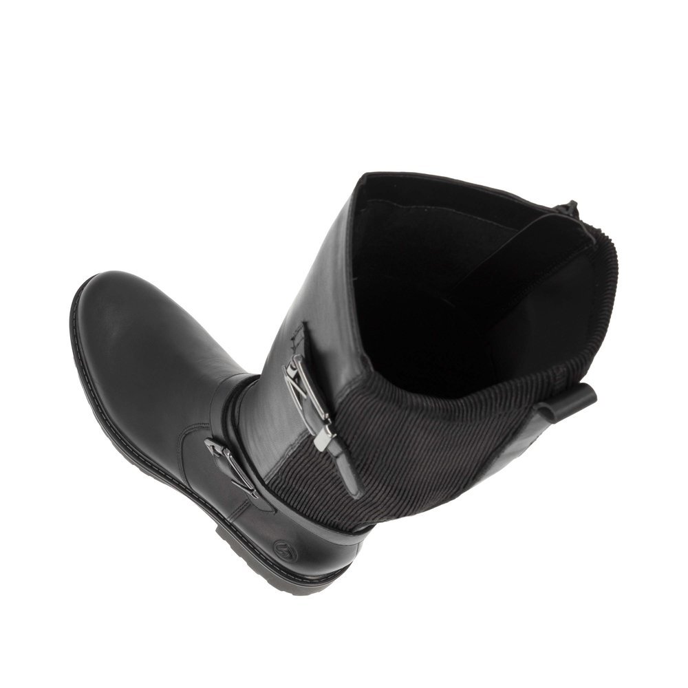 Remonte R6593-00 Anatomical Leather Boot Black Remonte R6593-00 Anatomical Leather Boot Black