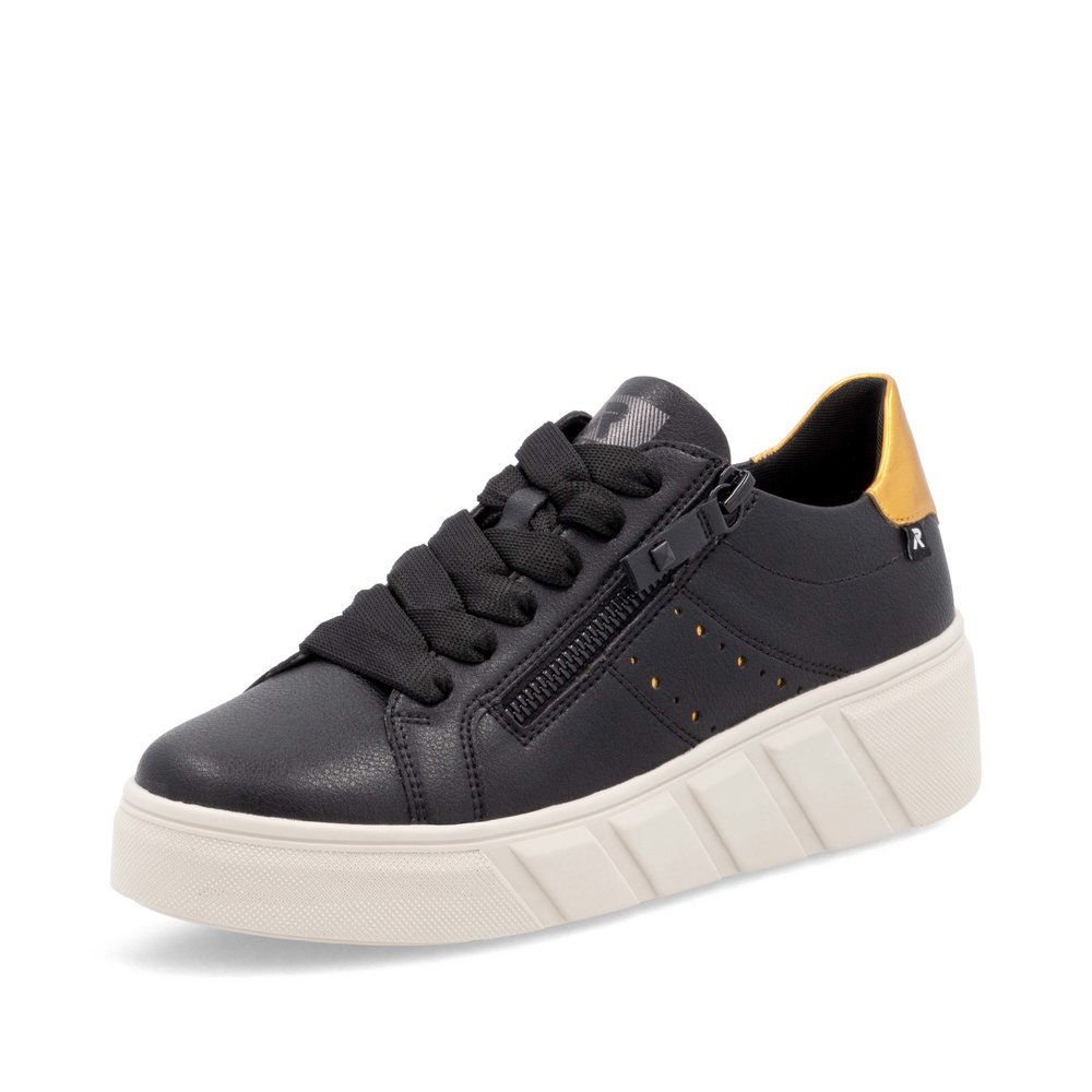 Rieker W0505-01 Anatomical Leather Sneaker Black Rieker W0505-01 Anatomical Leather Sneaker Black