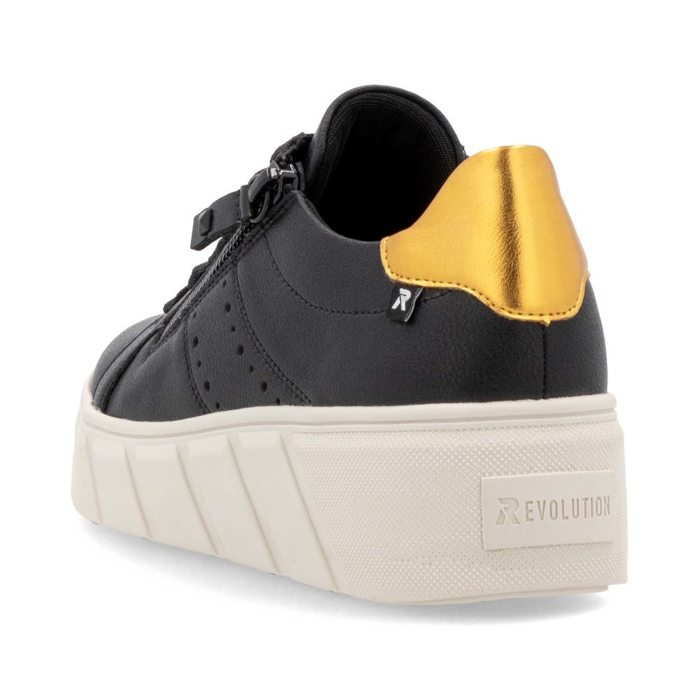 Rieker W0505-01 Anatomical Leather Sneaker Black Rieker W0505-01 Anatomical Leather Sneaker Black