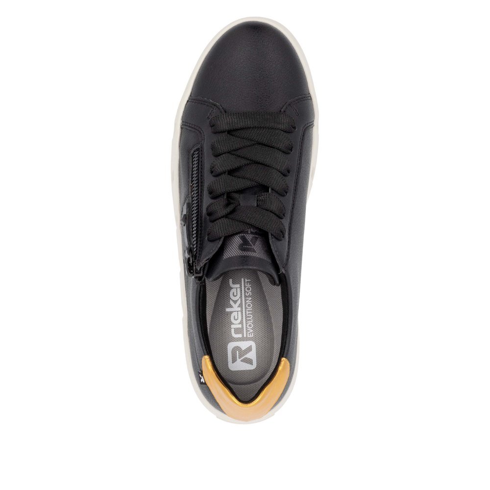 Rieker W0505-01 Anatomical Leather Sneaker Black Rieker W0505-01 Anatomical Leather Sneaker Black