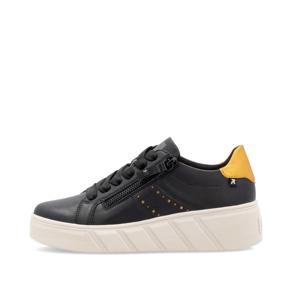 Rieker W0505-01 Anatomical Leather Sneaker Black Rieker W0505-01 Anatomical Leather Sneaker Black