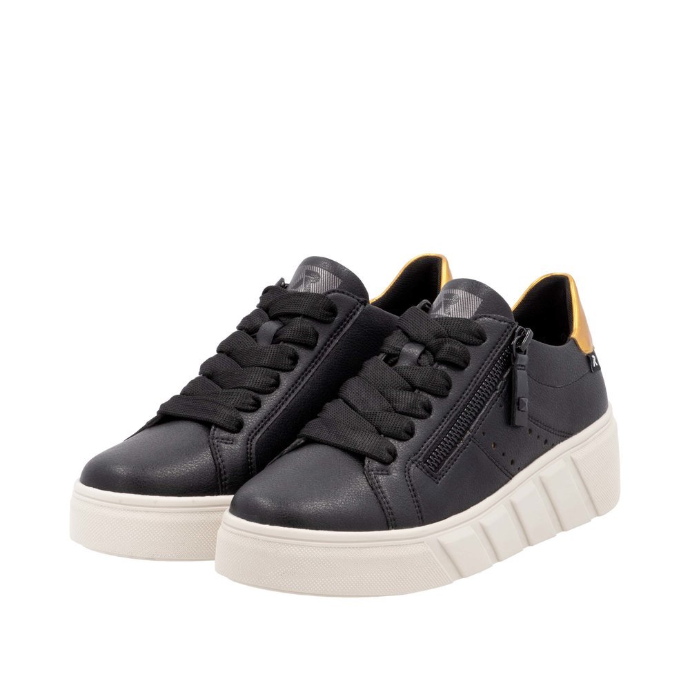Rieker W0505-01 Anatomical Leather Sneaker Black Rieker W0505-01 Anatomical Leather Sneaker Black