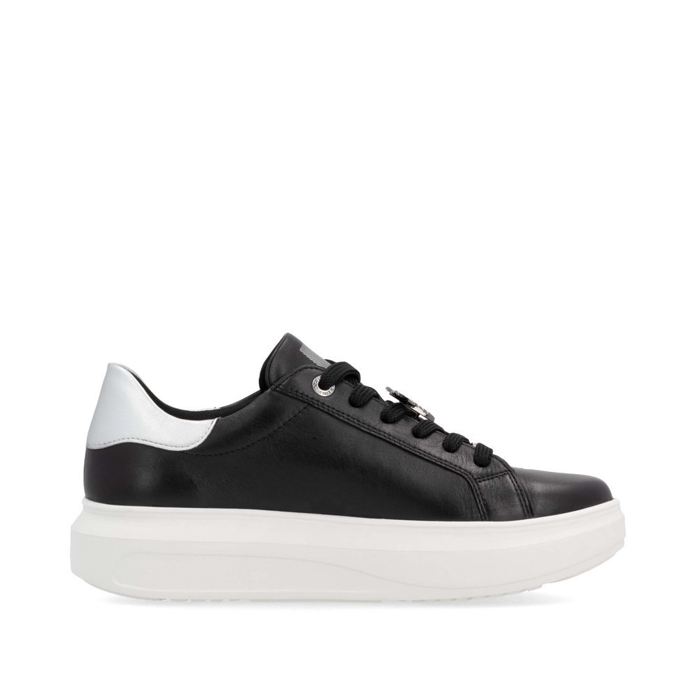Rieker W1202-00 Anatomical Leather Sneaker Black Rieker W1202-00 Anatomical Leather Sneaker Black