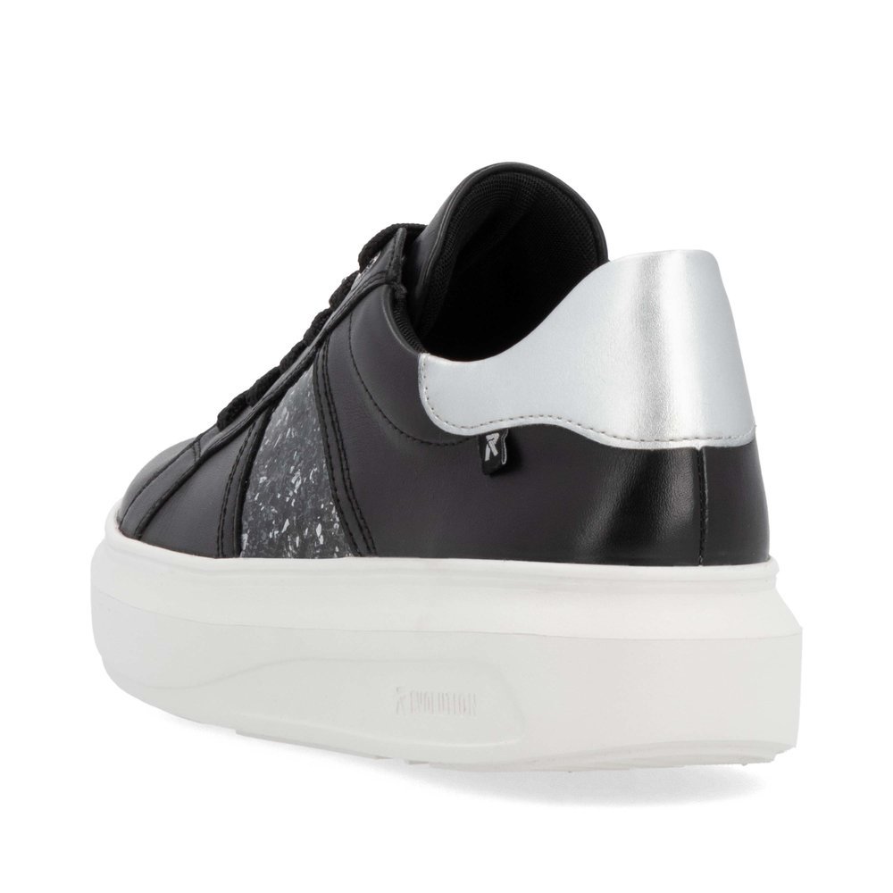 Rieker W1202-00 Anatomical Leather Sneaker Black Rieker W1202-00 Anatomical Leather Sneaker Black