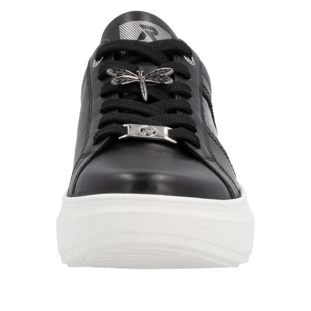 Rieker W1202-00 Anatomical Leather Sneaker Black Rieker W1202-00 Anatomical Leather Sneaker Black