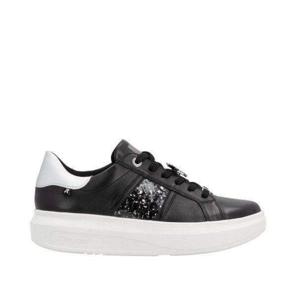 Rieker W1202-00 Anatomical Leather Sneaker Black Rieker W1202-00 Anatomical Leather Sneaker Black