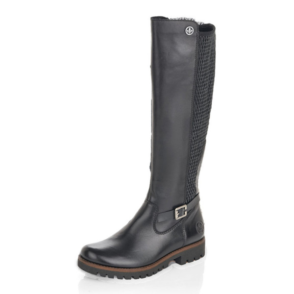 Rieker 78592-00 Anatomic Leather Black Boot Rieker 78592-00 Anatomic Leather Black Boot