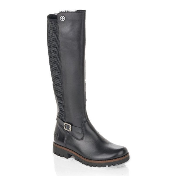 Rieker 78592-00 Anatomic Leather Black Boot Rieker 78592-00 Anatomic Leather Black Boot