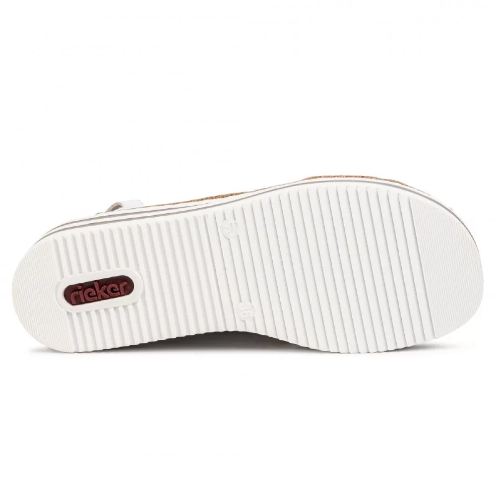 Rieker V0271-80 Ανατομικό Πέδιλο Λευκό Rieker V0271-80 Ανατομικό Πέδιλο Λευκό