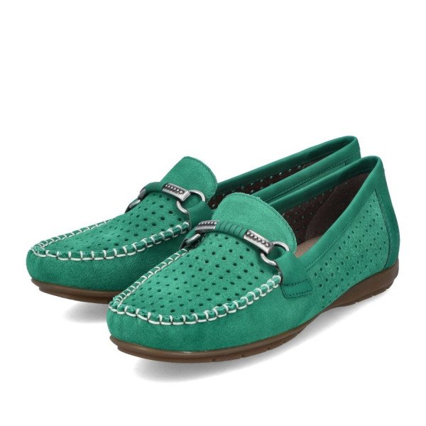 Rieker 40253-54 Anatomic Leather Moccasin Green Rieker 40253-54 Anatomic Leather Moccasin Green