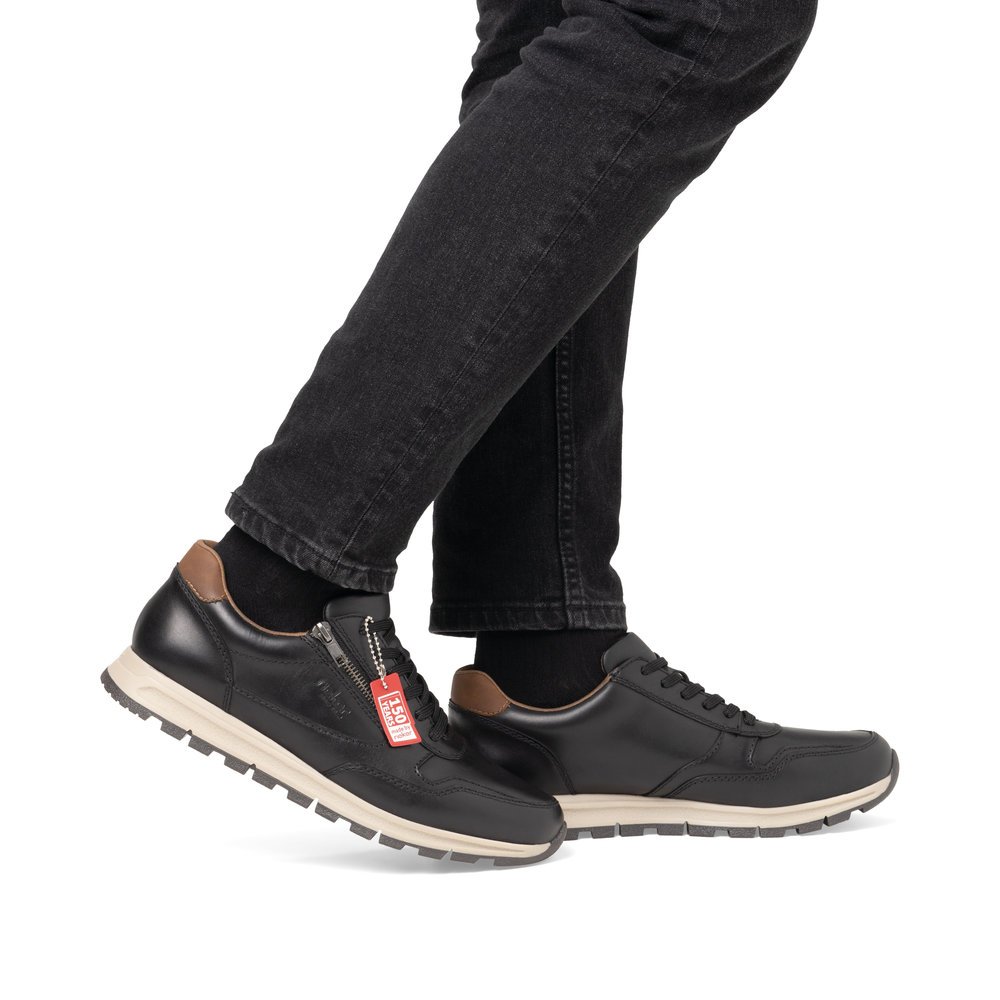 Rieker B0504-00 Anatomical Leather Sneaker Black Rieker B0504-00 Anatomical Leather Sneaker Black