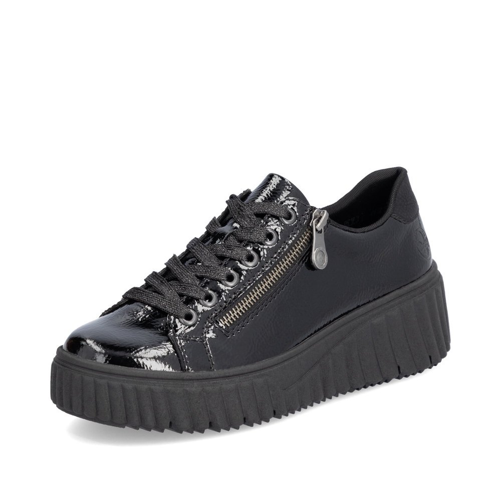 Rieker N2501-00 Anatomical Leather Sneaker Black Rieker N2501-00 Anatomical Leather Sneaker Black