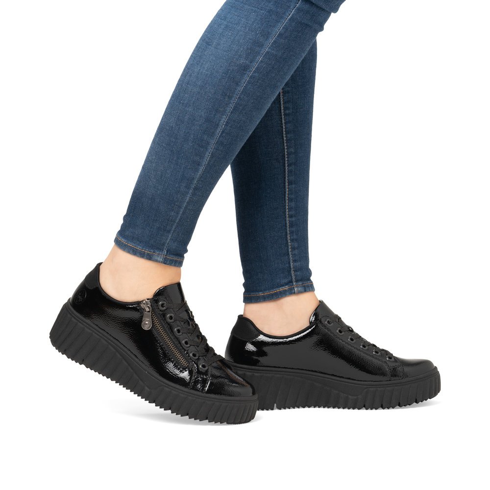 Rieker N2501-00 Anatomical Leather Sneaker Black Rieker N2501-00 Anatomical Leather Sneaker Black