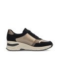 Rieker N9301-91 Anatomical Leather Sneaker Gold