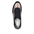 Rieker N9301-91 Anatomical Leather Sneaker Gold