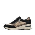 Rieker N9301-91 Anatomical Leather Sneaker Gold