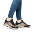 Rieker N9301-91 Anatomical Leather Sneaker Gold
