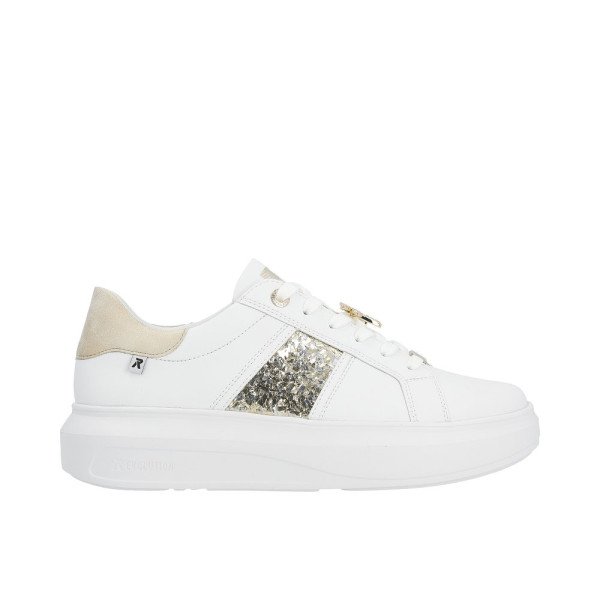 Rieker W1202-82 Ανατομικό Δερμάτινο Sneaker Λευκό Rieker W1202-82 Ανατομικό Δερμάτινο Sneaker Λευκό