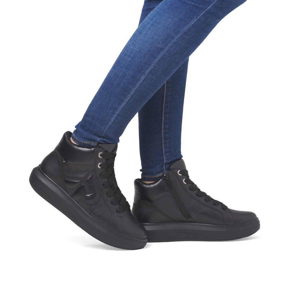 Rieker W1270-00 Anatomical Ankle Boot Sneaker Black Rieker W1270-00 Anatomical Ankle Boot Sneaker Black