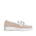 Rieker W1303-90 Ανατομικό Δερμάτινο Μοκασίνι White Rieker W1303-90 Ανατομικό Δερμάτινο Μοκασίνι White