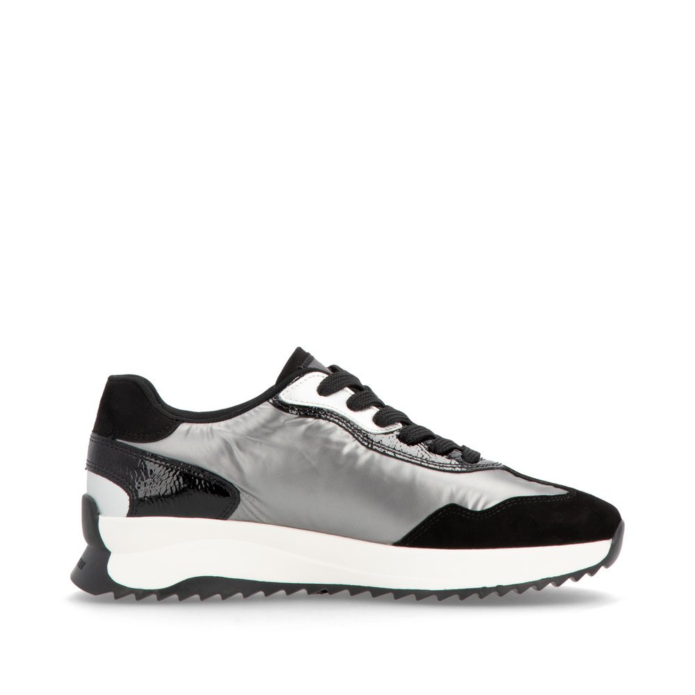 Rieker W1306-42 Anatomical Leather Sneaker Silver Rieker W1306-42 Anatomical Leather Sneaker Silver