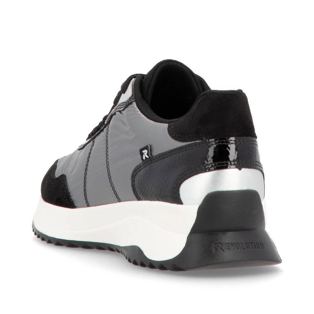 Rieker W1306-42 Anatomical Leather Sneaker Silver Rieker W1306-42 Anatomical Leather Sneaker Silver