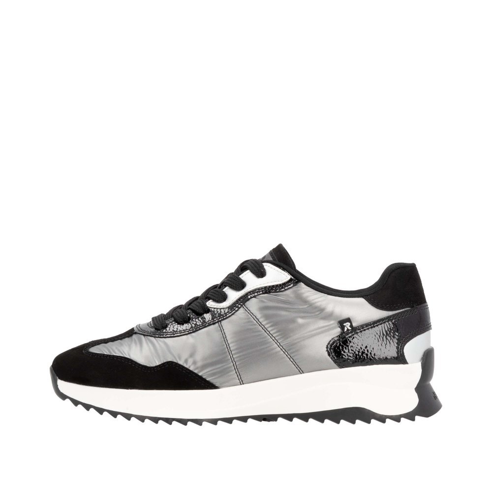 Rieker W1306-42 Anatomical Leather Sneaker Silver Rieker W1306-42 Anatomical Leather Sneaker Silver