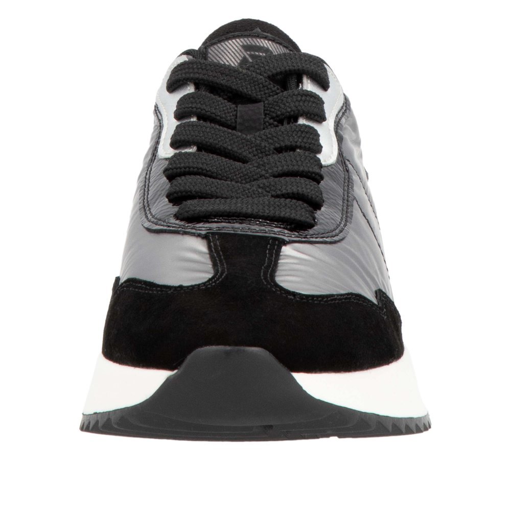 Rieker W1306-42 Anatomical Leather Sneaker Silver Rieker W1306-42 Anatomical Leather Sneaker Silver