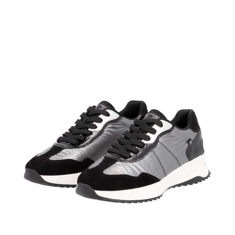 Rieker W1306-42 Anatomical Leather Sneaker Silver Rieker W1306-42 Anatomical Leather Sneaker Silver